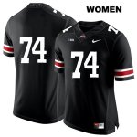 Women's NCAA Ohio State Buckeyes Max Wray #74 College Stitched No Name Authentic Nike White Number Black Football Jersey TX20H62MA